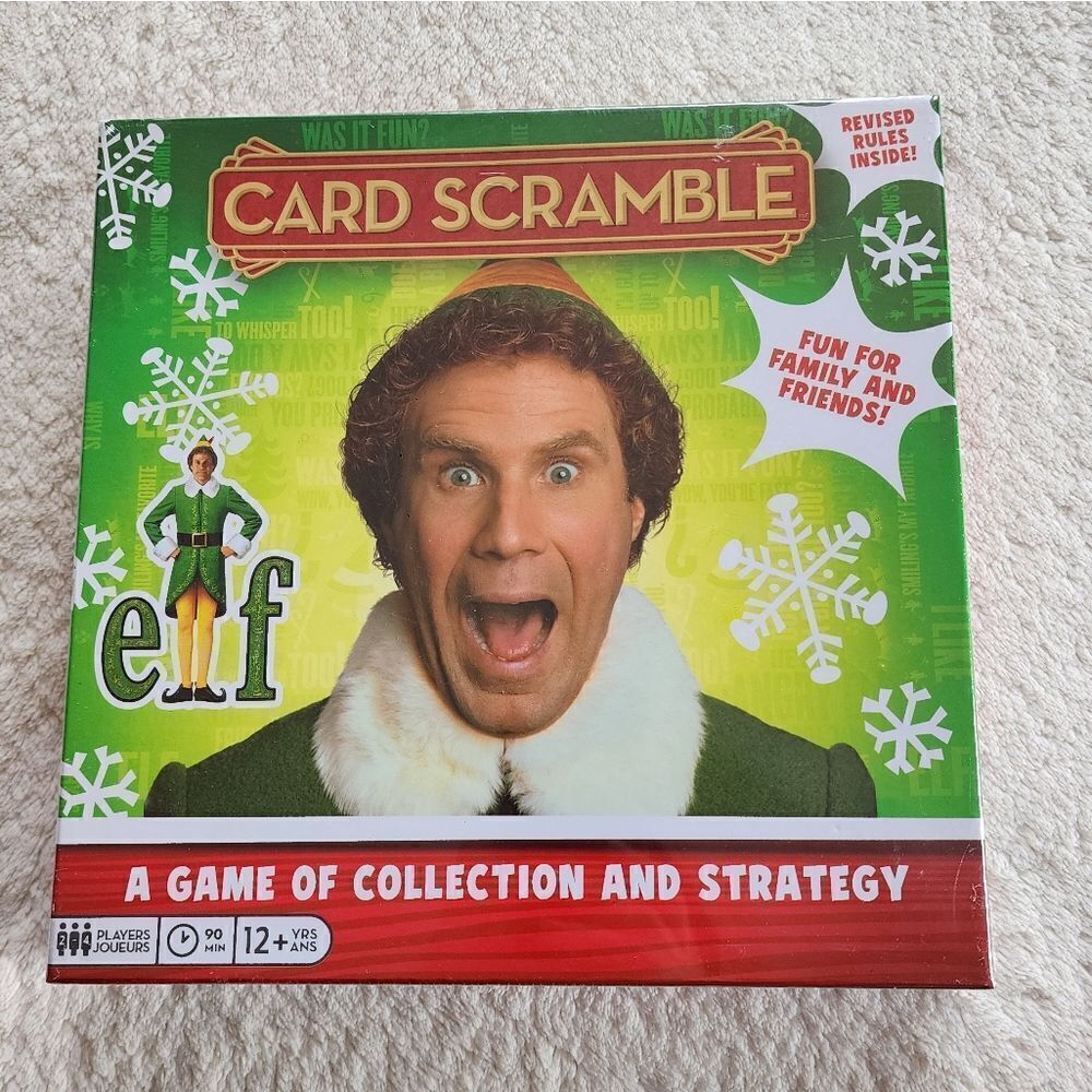 New buddy the Elf Card Scramble Board Game
